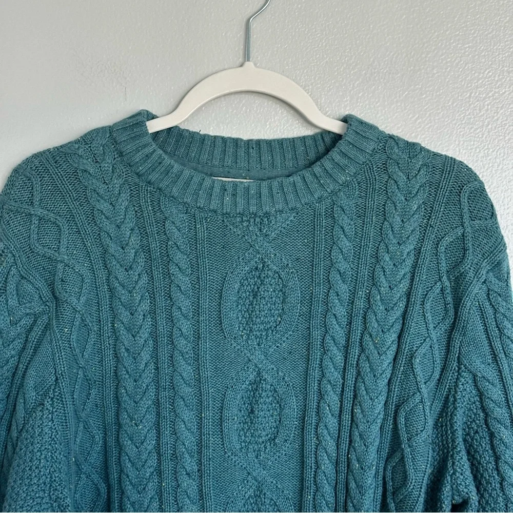 LL Bean Men's Bean's Heritage Soft Cotton Fisherman Sweater Crewneck Medium